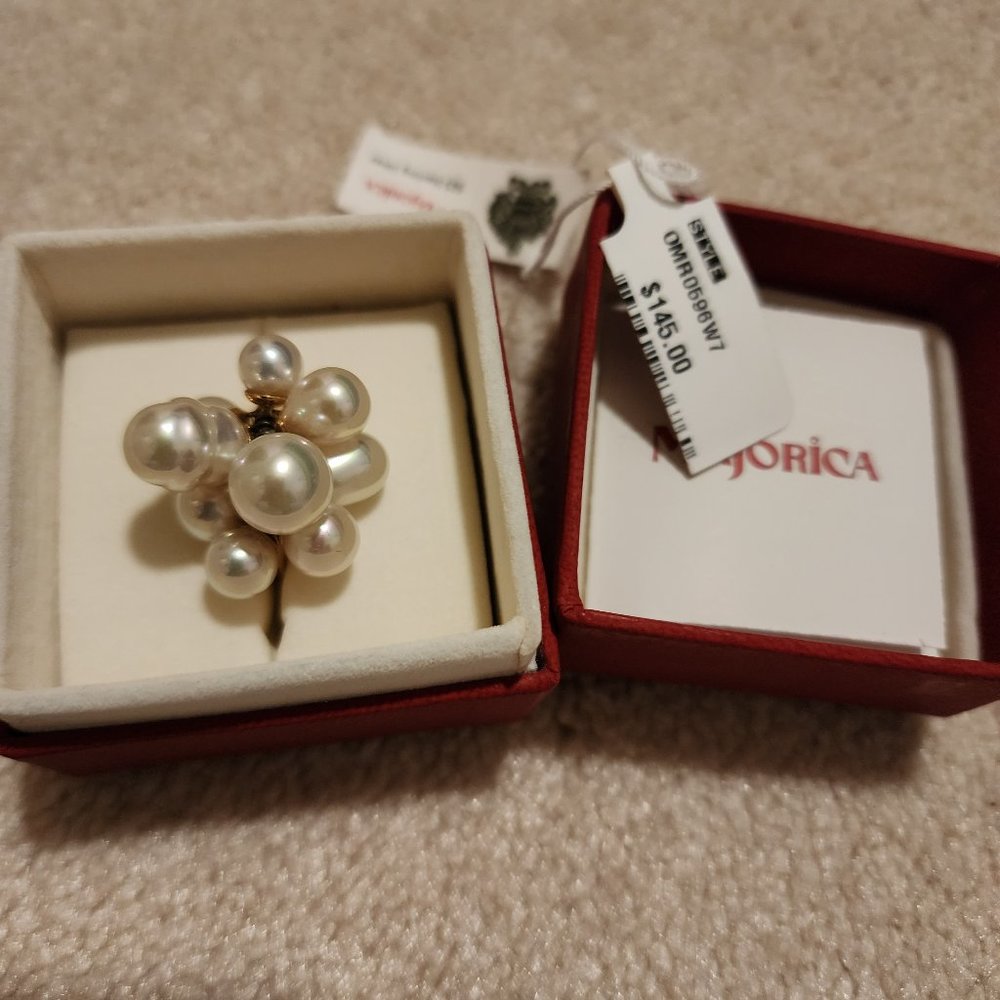 Majorica Pearl Cluster Ring